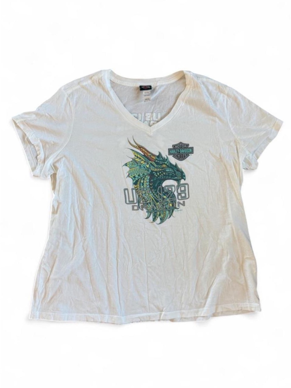 Harley-Davidson US 129 "Tail of the Dragon" Graphic V-Neck T-Shirt